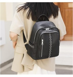 Womens Bagpack Casual Shoulder Bookbag For Fashion women Women Female Travel Large Capacity Backpack 12*10*4inch Black $25.52...