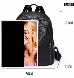 Womens Bagpack Casual Shoulder Bookbag For Fashion women Women Female Travel Large Capacity Backpack 12*10*4inch Black $25.52...