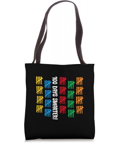 Happy 100th Day Of School Teacher Student 100 Days Smarter Tote Bag $9.67 Totes