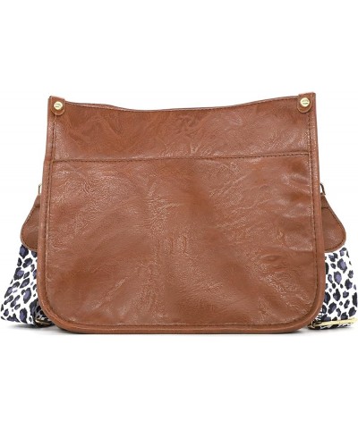 Vegan Leather Purse Medium Size Crossbody Bags for Women with Leopard Guitar Strap Brown2 $15.04 Crossbody Bags