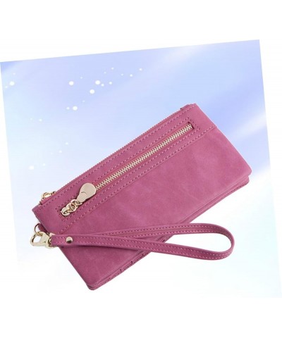 Woman Storage Wallet Ladies Purses Long Wallet Woman Miss Zipper Coin Purse 18.50X9.50X3.00CM Rosy $10.51 Wallets