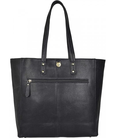 Gift For Mothers Day Alexis Leather Tote/Top Handle Shoulder Bag for Women Vintage Wash Black $45.89 Shoulder Bags