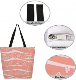 Double-Sided Print Canvas Tote, Featuring Ocean & Starfish $13.10 Totes