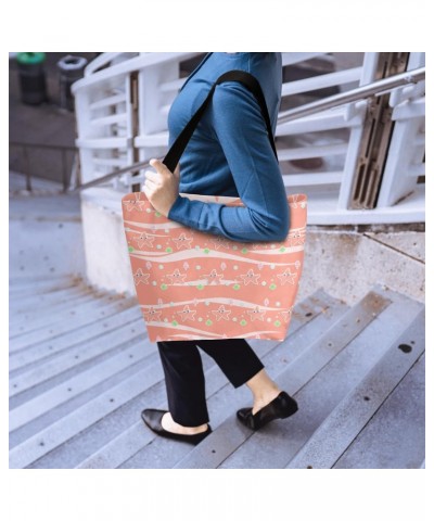 Double-Sided Print Canvas Tote, Featuring Ocean & Starfish $13.10 Totes