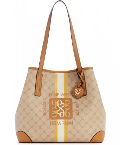 Delaine 2 in 1 Tote, Khaki Logo/Camel $64.65 Handbags