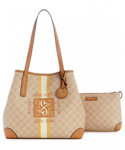 Delaine 2 in 1 Tote, Khaki Logo/Camel $64.65 Handbags