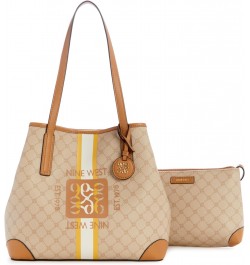 Delaine 2 in 1 Tote, Khaki Logo/Camel $64.65 Handbags