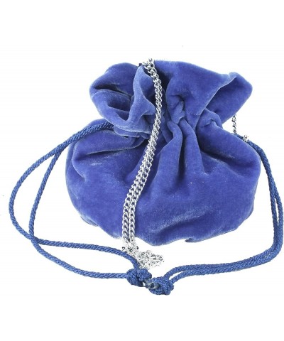 British Hand Made Fantasy Suede Velvet Drawstring Clutch Shoulder Cross-body Bag Lavender $17.99 Clutches