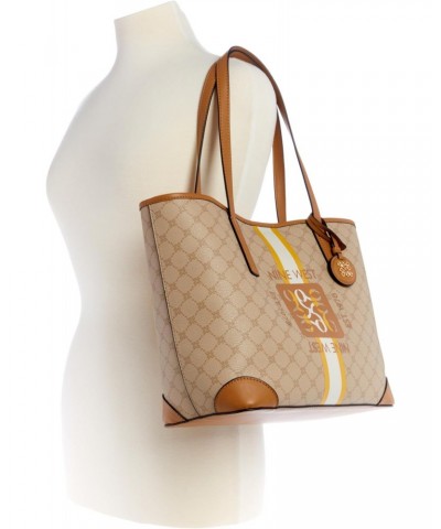 Delaine 2 in 1 Tote, Khaki Logo/Camel $64.65 Handbags