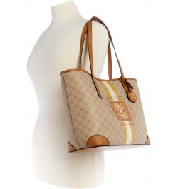 Delaine 2 in 1 Tote, Khaki Logo/Camel $64.65 Handbags