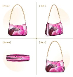 Shoulder Bags for Women Valentine Horse Hobo Tote Handbag Small Clutch Purse with Zipper Closure $15.80 Shoulder Bags