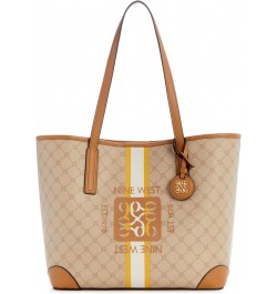 Delaine 2 in 1 Tote, Khaki Logo/Camel $64.65 Handbags