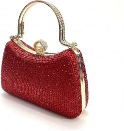 Women's Diamond Clutch Purse Evening Bag Personalized Double Ring Rhinestone Handbag Party Dress Chain Crossbody Bags $21.65 ...