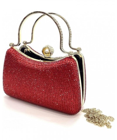 Women's Diamond Clutch Purse Evening Bag Personalized Double Ring Rhinestone Handbag Party Dress Chain Crossbody Bags $21.65 ...