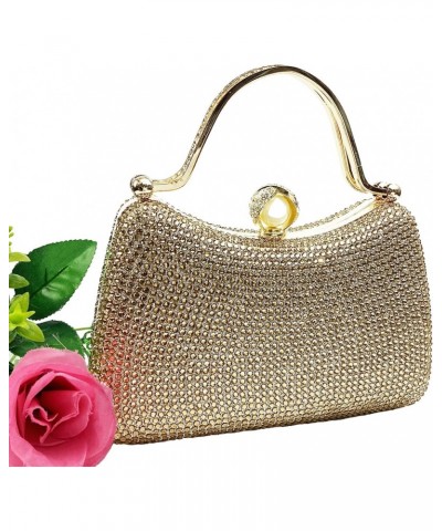 Women's Diamond Clutch Purse Evening Bag Personalized Double Ring Rhinestone Handbag Party Dress Chain Crossbody Bags $21.65 ...