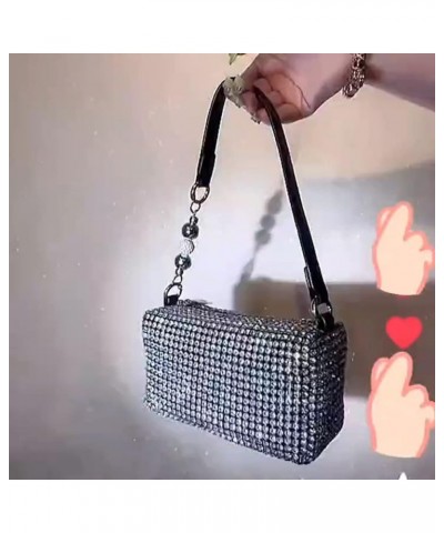 Rhinestone Crossbody Bags for Women Bling Crystal Purse Glitter Chain Handbag Sparkly Evening Clutch for Party Prom Wedding (...