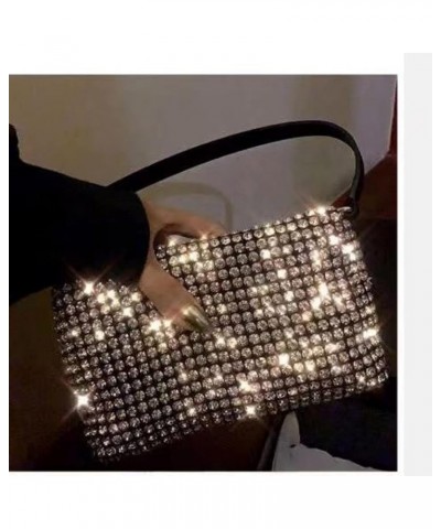 Rhinestone Crossbody Bags for Women Bling Crystal Purse Glitter Chain Handbag Sparkly Evening Clutch for Party Prom Wedding (...