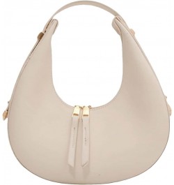 Women's PU Leather Adjustable Hobo Bag Zip Up Shoulder Bag Clutch Purse White $12.40 Hobo Bags