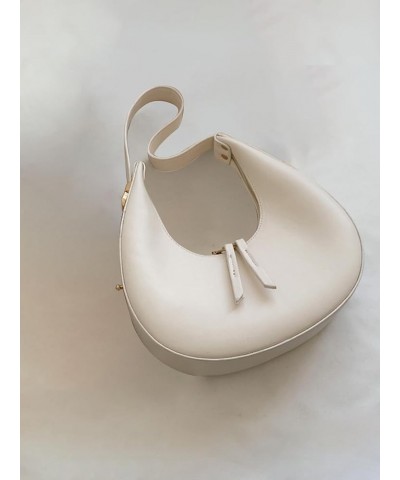 Women's PU Leather Adjustable Hobo Bag Zip Up Shoulder Bag Clutch Purse White $12.40 Hobo Bags