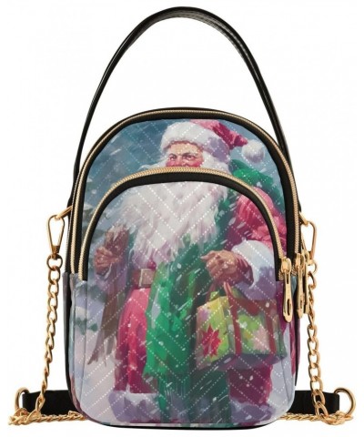 Christmas Santa Claus Gift Crossbody Bags for Women Crossbody Tote Bag Handle Satchel with Chain Strap for Gifts Women $11.70...