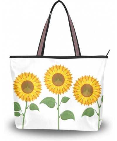 Cooper girl Sunflowers Tote Bag Top Handle Handbag Shoulder Bag Large Capacity $23.64 Totes