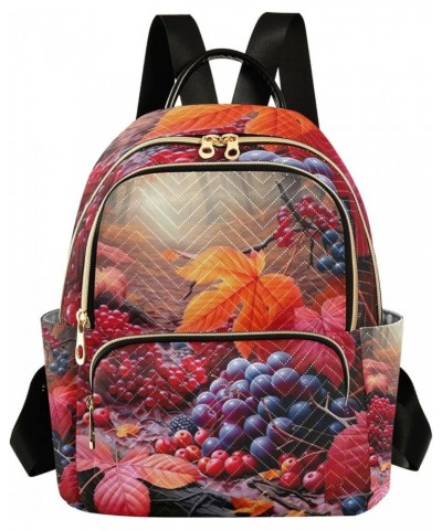 Fruit under an Orchard Girls Fashion Backpack, Travel Backpack with Luggage Strap, Womens Travel Backpack, S Autumn Leaves an...