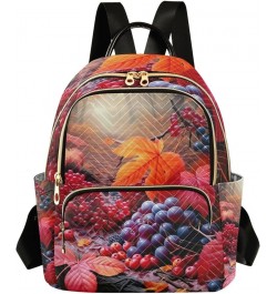 Fruit under an Orchard Girls Fashion Backpack, Travel Backpack with Luggage Strap, Womens Travel Backpack, S Autumn Leaves an...