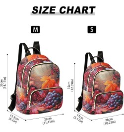 Fruit under an Orchard Girls Fashion Backpack, Travel Backpack with Luggage Strap, Womens Travel Backpack, S Autumn Leaves an...