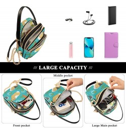 Cell Phone Purse Guinea Pig Carrot Leaves Crossbody Handbag Durable Shoulder Bag Sturdy Travel Pouch Compact Chic Bag for Wom...