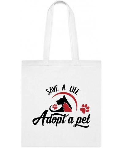 Adopt A Pet-Tote-Bag, Adopt A Pet Dog Gift, Adopt A Pet Birthday, Christmas Gift Idea, Adopt A Pet-Shoulder-Bag, Adopt Pet-Re...