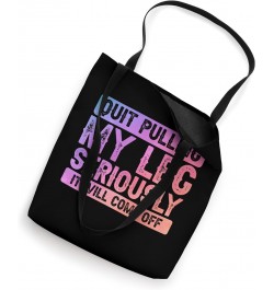 Leg Amputee Joke - Colorful Ampu Graphic Artwork Amputated Tote Bag $11.87 Totes