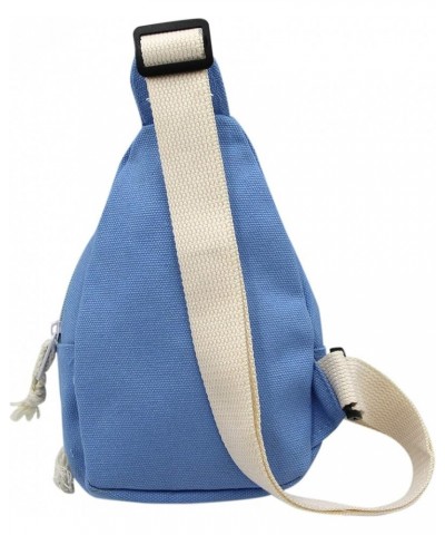 Sling Bags, Crossbody Chest Bag, Canvas Daily Sports Shoulder Bag for Women Lady, Cute Cow Ox Bull Bull, Blue $12.16 Satchels