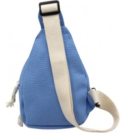 Sling Bags, Crossbody Chest Bag, Canvas Daily Sports Shoulder Bag for Women Lady, Cute Cow Ox Bull Bull, Blue $12.16 Satchels