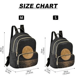 Full Moon Sea Women's Backpack Purse Causal Daypack Work Travel College Business Trip Bag Shoulder Bag Small $17.91 Backpacks