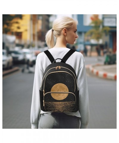 Full Moon Sea Women's Backpack Purse Causal Daypack Work Travel College Business Trip Bag Shoulder Bag Small $17.91 Backpacks