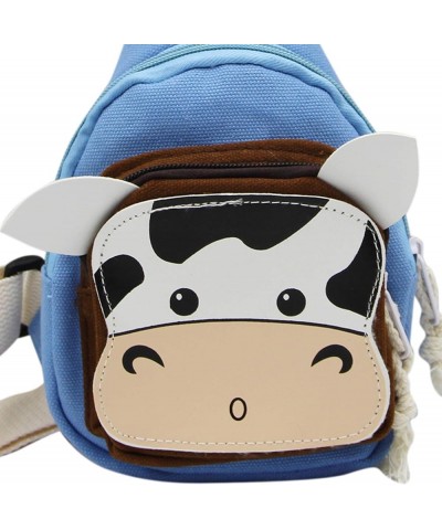 Sling Bags, Crossbody Chest Bag, Canvas Daily Sports Shoulder Bag for Women Lady, Cute Cow Ox Bull Bull, Blue $12.16 Satchels