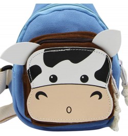 Sling Bags, Crossbody Chest Bag, Canvas Daily Sports Shoulder Bag for Women Lady, Cute Cow Ox Bull Bull, Blue $12.16 Satchels