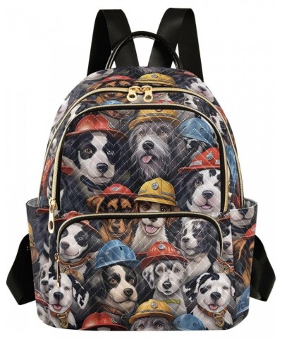 Cute Fire Dog Backpack for Women Fashion Shoulder Bags Small Casual Daypack Travel Bag S 202a3316 202a3316 $19.46 Backpacks