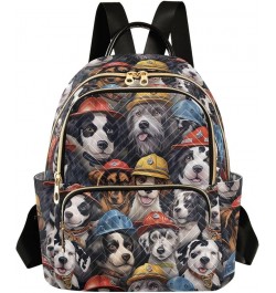 Cute Fire Dog Backpack for Women Fashion Shoulder Bags Small Casual Daypack Travel Bag S 202a3316 202a3316 $19.46 Backpacks