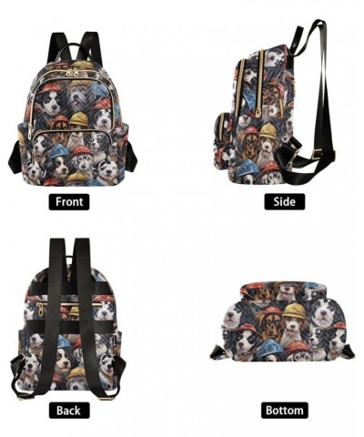 Cute Fire Dog Backpack for Women Fashion Shoulder Bags Small Casual Daypack Travel Bag S 202a3316 202a3316 $19.46 Backpacks