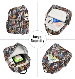 Cute Fire Dog Backpack for Women Fashion Shoulder Bags Small Casual Daypack Travel Bag S 202a3316 202a3316 $19.46 Backpacks