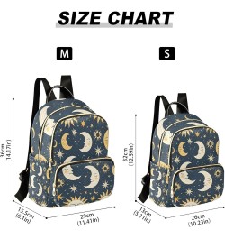 Small Backpack Purse for Women, Sun Moon Star Blue Travel Bag Casual Daypack Shoulder Bag Medium $15.84 Backpacks