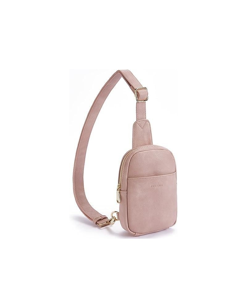 Women's crossbody bag with headphone jack, faux leather sling bag with anti-theft clip Pink. $16.95 Satchels