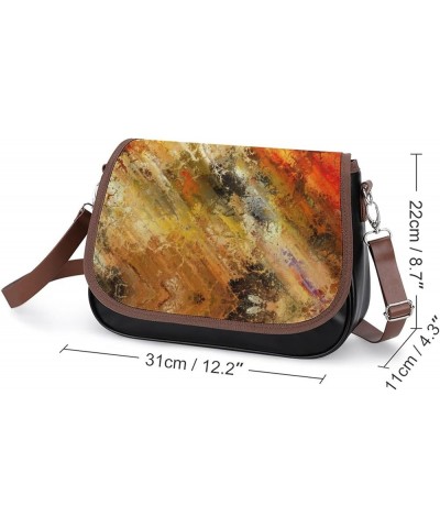 Leather Hobo Bags Women's Crossbody Shoulder Bag Classic City Top Handle Satchels Rainbow Paint Color13 $22.83 Hobo Bags