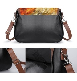 Leather Hobo Bags Women's Crossbody Shoulder Bag Classic City Top Handle Satchels Rainbow Paint Color13 $22.83 Hobo Bags