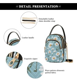 Floral Flowers Small Crossbody Purses for Women Crossbody Bags Fanny Packs Handbags Wallet Cell Phone Shoulder Purse for Wome...