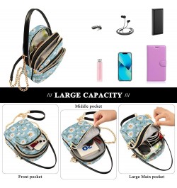 Floral Flowers Small Crossbody Purses for Women Crossbody Bags Fanny Packs Handbags Wallet Cell Phone Shoulder Purse for Wome...