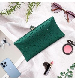 Women Beaded Clutch Bag Rhinestone Crystal Purse Glitter Evening Handbag for Wedding Cocktail Prom Party Green $11.70 Evening...