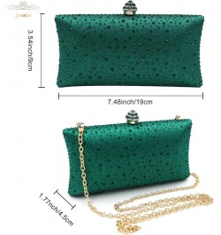 Women Beaded Clutch Bag Rhinestone Crystal Purse Glitter Evening Handbag for Wedding Cocktail Prom Party Green $11.70 Evening...