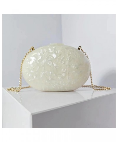 Acrylic Clutch Purse for Women Square Box Crossbody Bag Unique Acrylic Marble Evening Bag for Wedding Party Prom White-a $31....